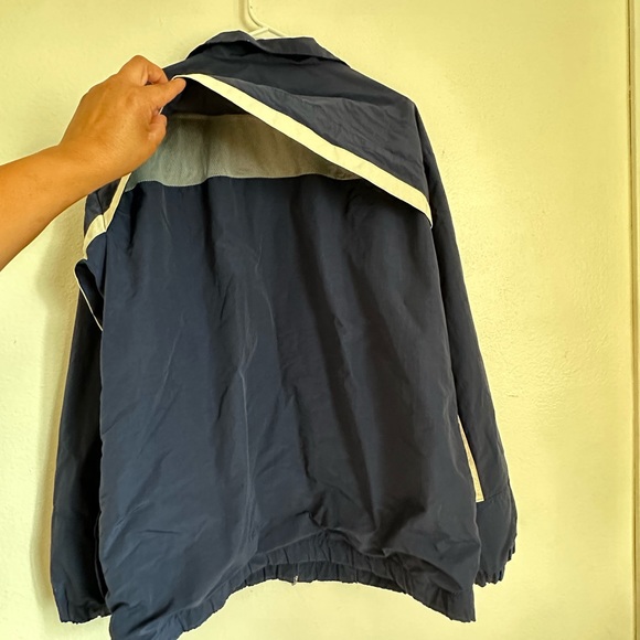 VINTAGE Reebok Jacket Extra Large Adult Blue Windbreaker Full Zip Vented Mens XL - Picture 4 of 6